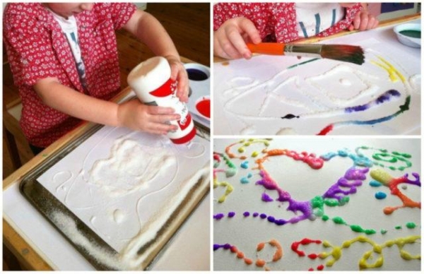 Как правильно рисовать солью, акварелью и клеем Как правильно рисовать солью, акварелью и клеем