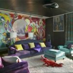 С чем сочетается фиолетовый цвет в интерьере