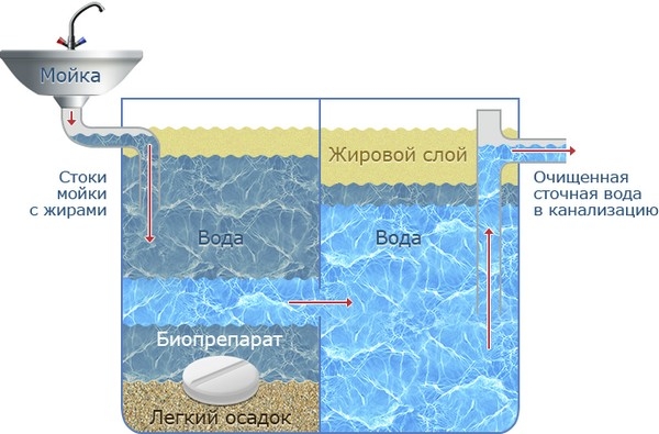 Виды жироуловителей для канализации и принцип их работы