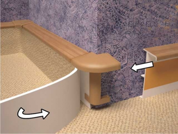 Плинтус для ковролина: особенности, примеры укладки