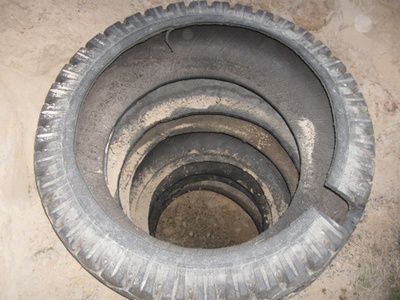 Выгребная яма из покрышек своими руками — эконом-вариант канализации