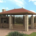 Строим кирпичную беседку, из бута или строительных блоков Строим кирпичную беседку, из бута или строительных блоков