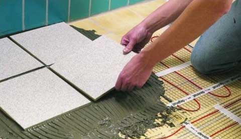 Электрический теплый пол под плитку: подключение по видам системы