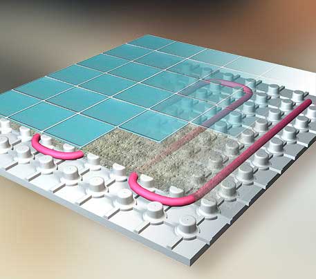 Маты для водяного теплого пола из пенополистирольных плит Маты для водяного теплого пола из пенополистирольных плит