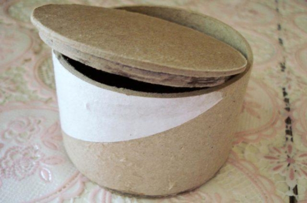 Как сделать шкатулку из бобины от скотча