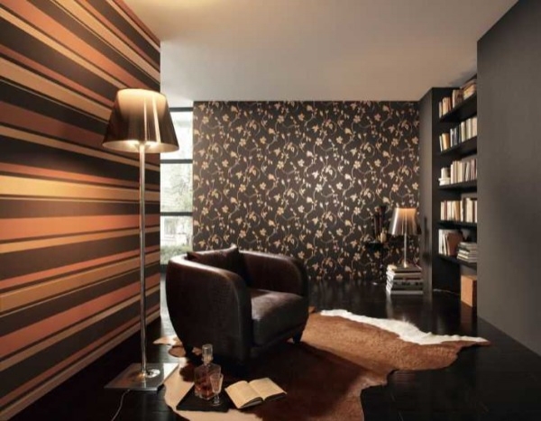 Как поклеить обои двух видов (комбинирование)