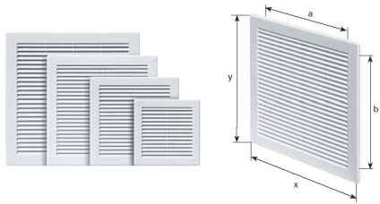 Разные виды и размеры вентиляционных решеток