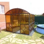 Как сделать беседку из поликарбоната: фото, видео, чертежи Как сделать беседку из поликарбоната: фото, видео, чертежи