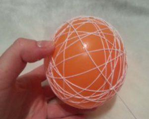 Как сделать шар из ниток