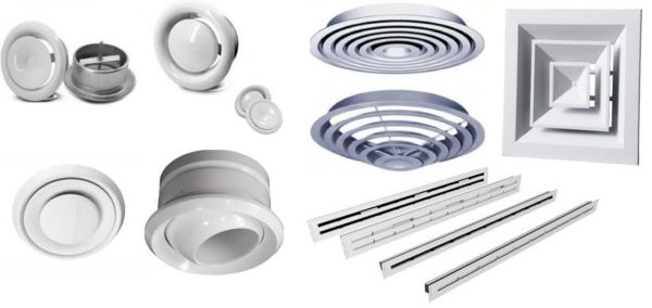 Вентиляционный диффузор — назначение, применение, установка