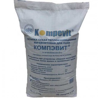 Сухая засыпка Компэвит: описание, технические характеристики, цена