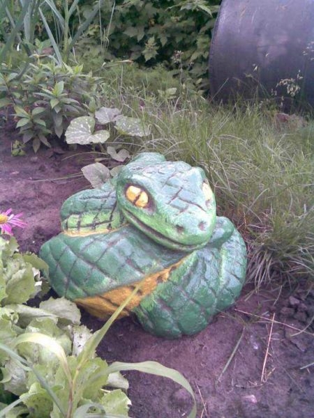 Как сделать фигурки, скульптуры для сада и участка