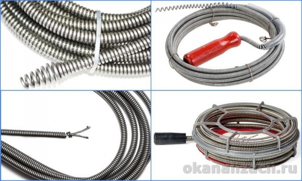 Сантехнический трос для прочистки канализации: как выбрать и пользоваться