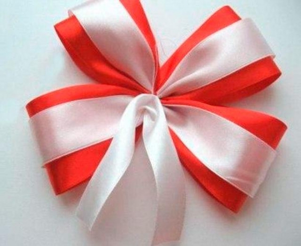 Как правильно сделать бант на елку из ленты