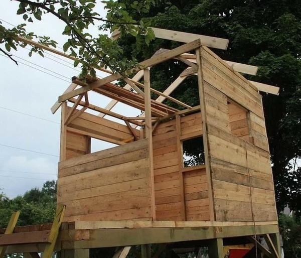 Игровой домик для детей: пошаговые фото, схемы, чертежи Игровой домик для детей: пошаговые фото, схемы, чертежи