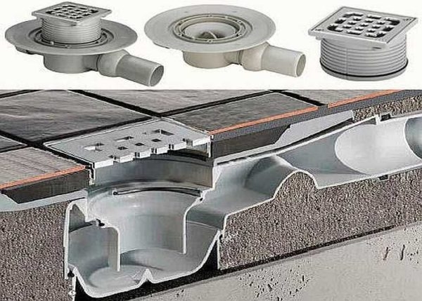 Как сделать слив в полу в душе, в бане Как сделать слив в полу в душе, в бане