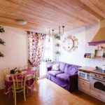 С чем сочетается фиолетовый цвет в интерьере