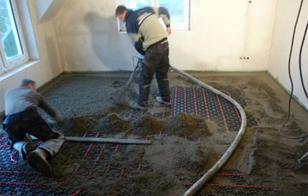 Механизированная стяжка пола: основные этапы технологического процесса Механизированная стяжка пола: основные этапы технологического процесса