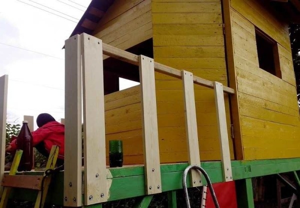 Игровой домик для детей: пошаговые фото, схемы, чертежи Игровой домик для детей: пошаговые фото, схемы, чертежи