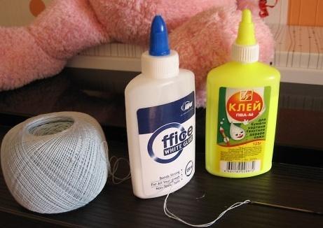 Какие поделки можно сделать из ниток и клея