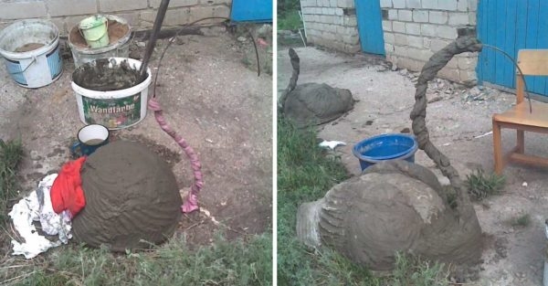 Как сделать фигурки, скульптуры для сада и участка