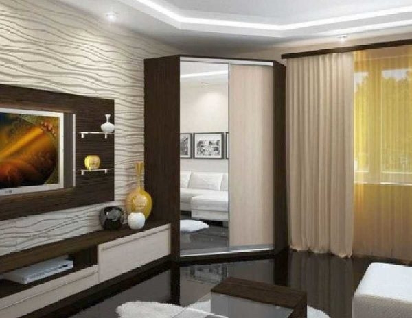 Угловой шкаф купе в гардеробную, спальню, прихожую