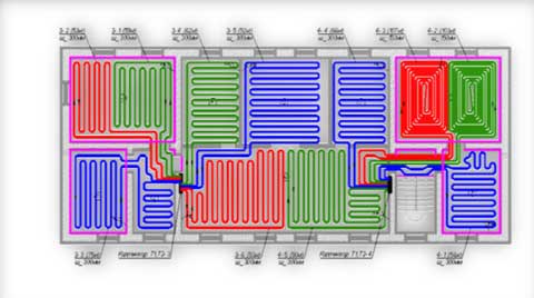 Расчет теплоотдачи теплого водяного пола и мощности Расчет теплоотдачи теплого водяного пола и мощности