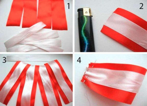 Как правильно сделать бант на елку из ленты