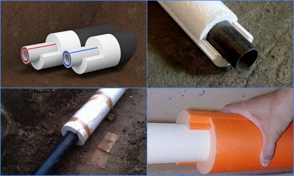 Утепление водопроводных труб в земле своими руками