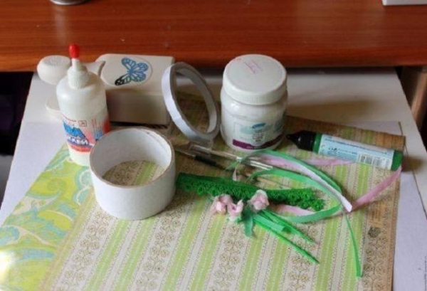 Как сделать шкатулку из бобины от скотча