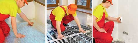 Пленочный теплый пол под ламинат: технология монтажа Пленочный теплый пол под ламинат: технология монтажа