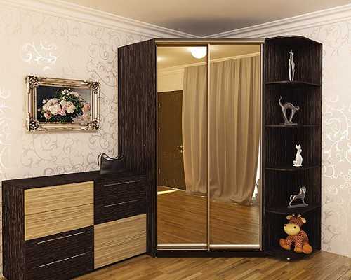 Угловой шкаф купе в гардеробную, спальню, прихожую
