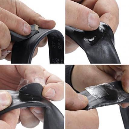 Как быстро заклеить камеру велосипеда