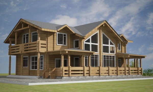 Двухэтажные дома из клееного бруса: преимущества и недостатки Двухэтажные дома из клееного бруса: преимущества и недостатки