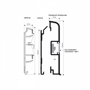 Алюминиевый плинтус для пола: анодированный, щиткованное серебро