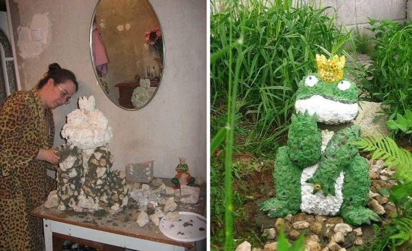 Как сделать фигурки, скульптуры для сада и участка