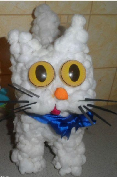 Как сделать поделки из ваты