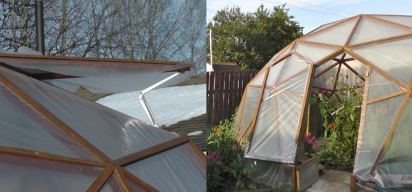 Купольная теплица: расчет конструкции Купольная теплица: расчет конструкции