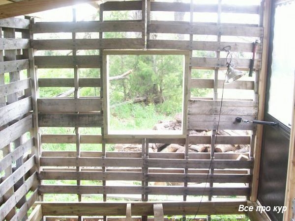 Большой курятник из целых поддонов своими руками Большой курятник из целых поддонов своими руками