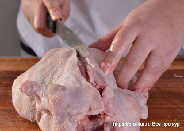 Удаление костей из курицы — способы и советы