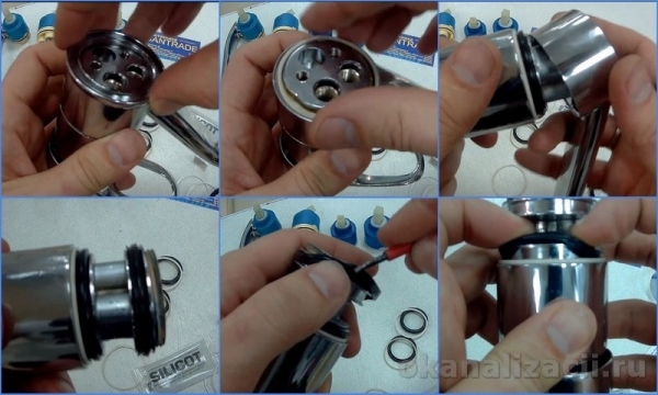 Устройство крана-смесителя для кухни и его ремонт своими руками