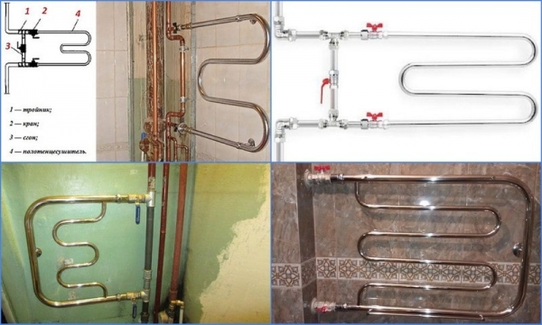 Змеевик для ванной комнаты: выбор и особенности установки Змеевик для ванной комнаты: выбор и особенности установки