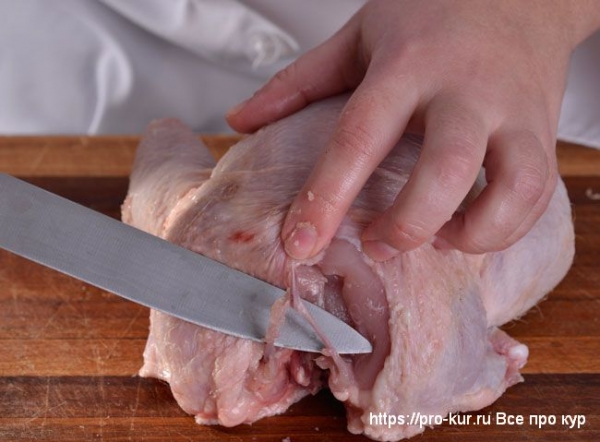 Удаление костей из курицы — способы и советы