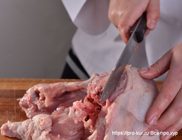 Удаление костей из курицы — способы и советы