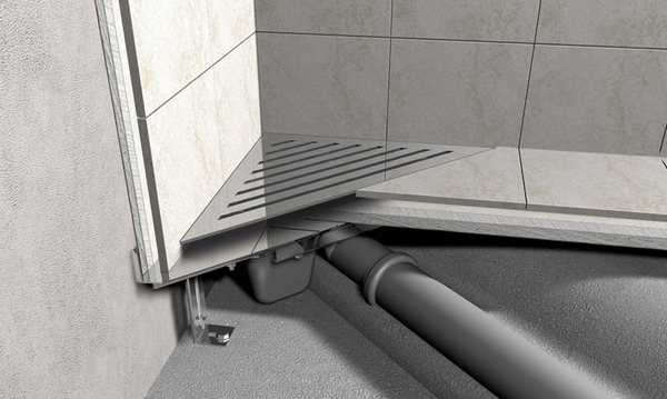 Как установить трап для душа в полу под плитку