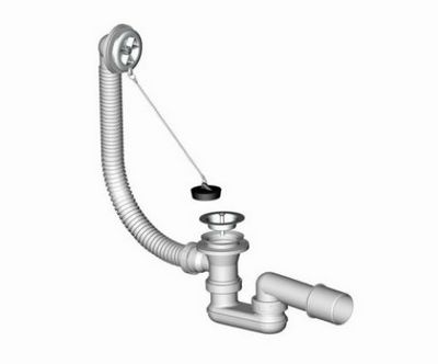 Сифон для раковины с переливом &mdash; выбор и установка