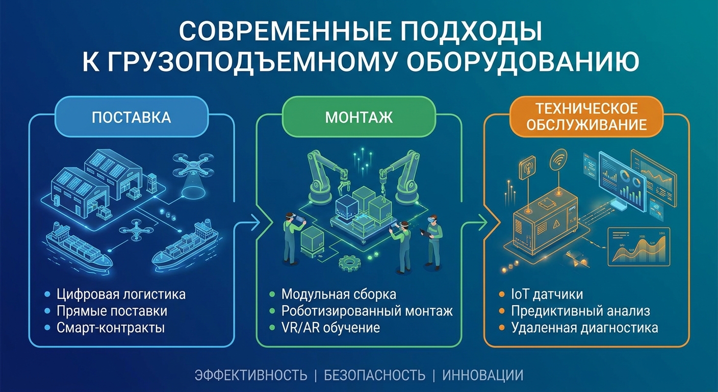 Современные подходы к поставке, монтажу и техническому обслуживанию грузоподъемного оборудования