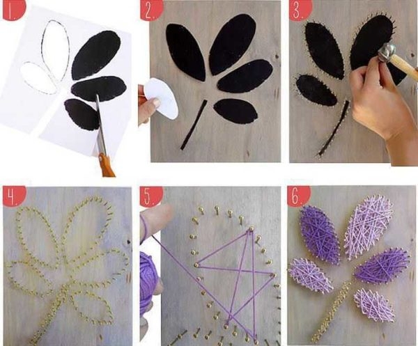 Картины для интерьера — оригинальные шедевры своими руками